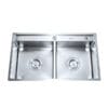 Chậu Rửa Bát Inox Handmade 2 Hố Lệch