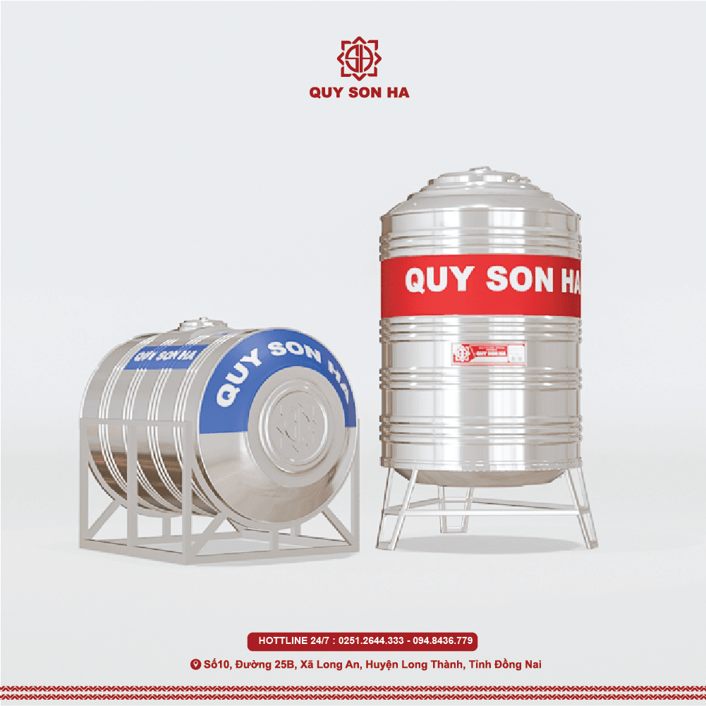 Bồn nước inox đứng Quý Sơn Hà 1500L